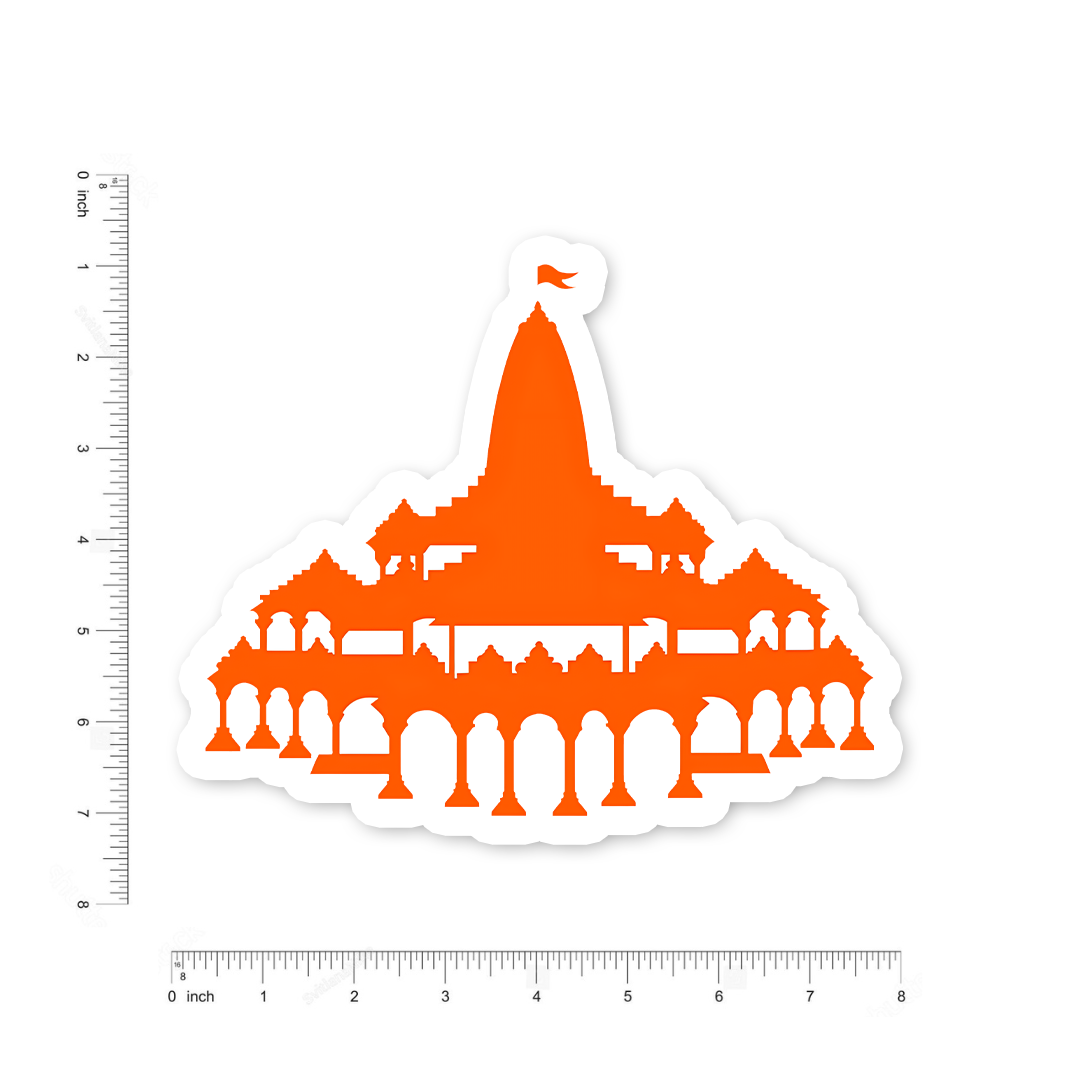 Ram Mandir Bumper Sticker