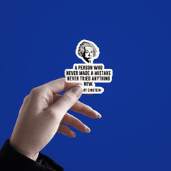Einstein Quote Sticker - sticckiz.com