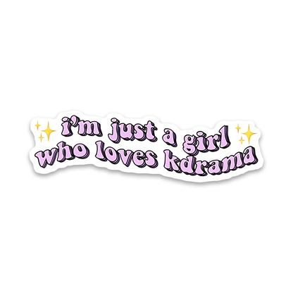 I'm Just a girl who loves K-drama Sticker