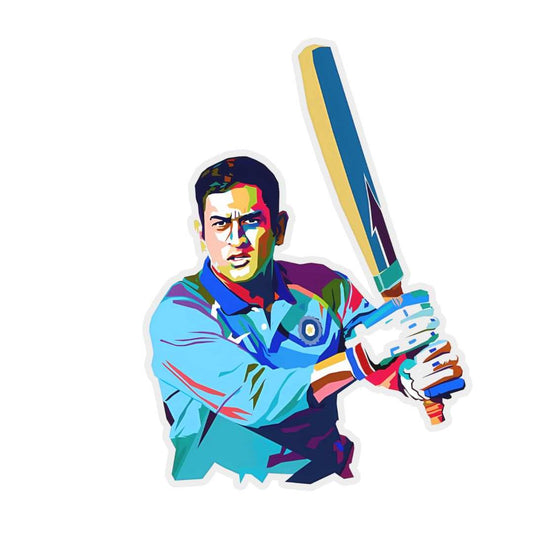 MS Dhoni v2 Sticker - sticckiz.com
