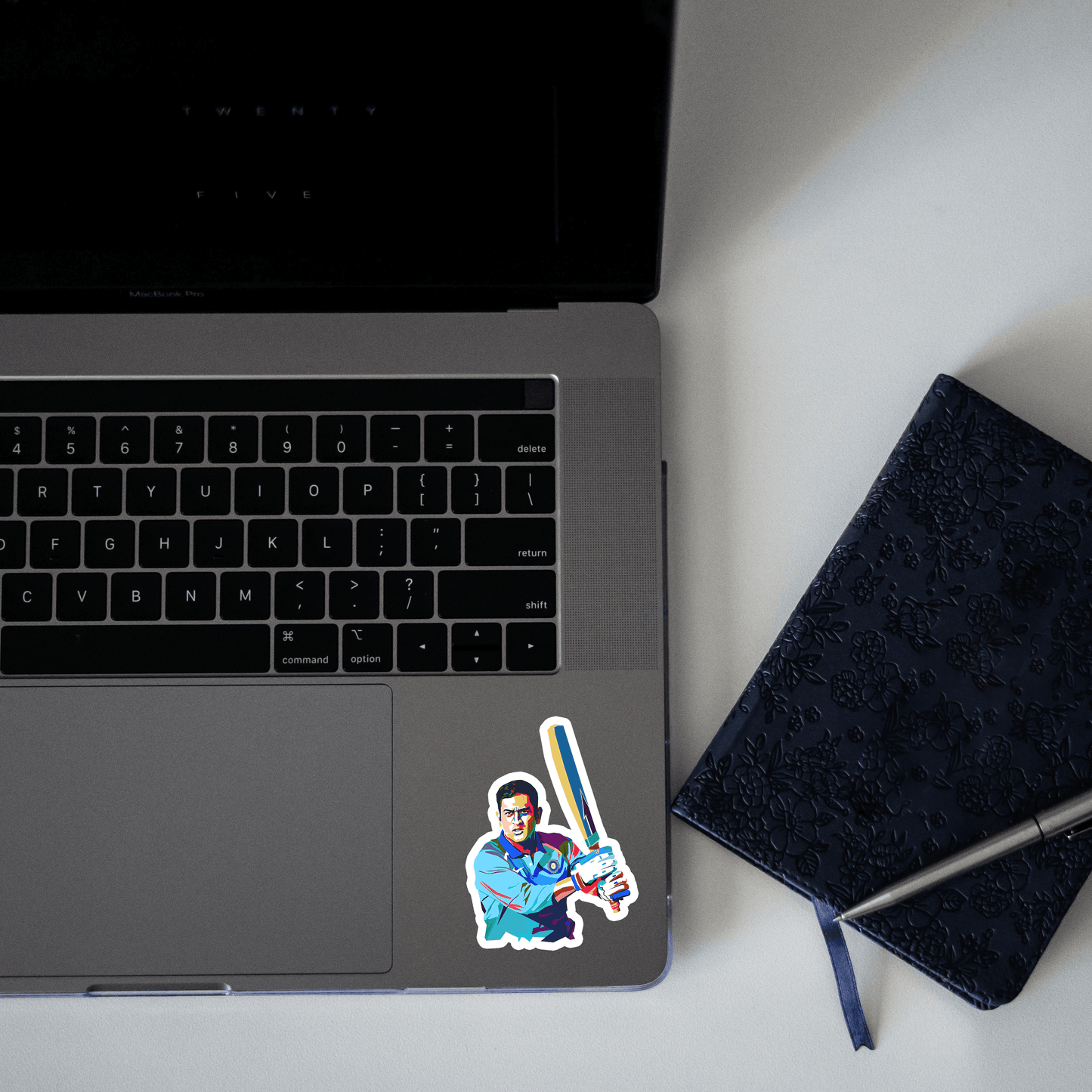 MS Dhoni v2 Sticker - sticckiz.com