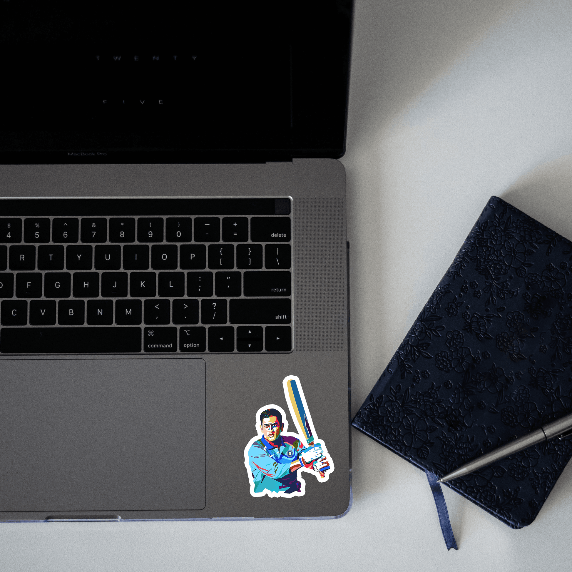 MS Dhoni v2 Sticker - sticckiz.com