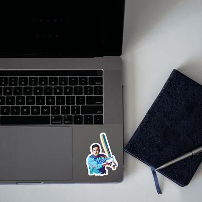 MS Dhoni v2 Sticker - sticckiz.com