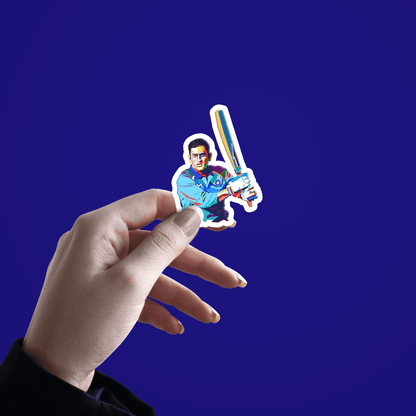 MS Dhoni v2 Sticker - sticckiz.com