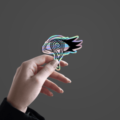 Melting Eye Cornia Holographi Sticker - sticckiz.com