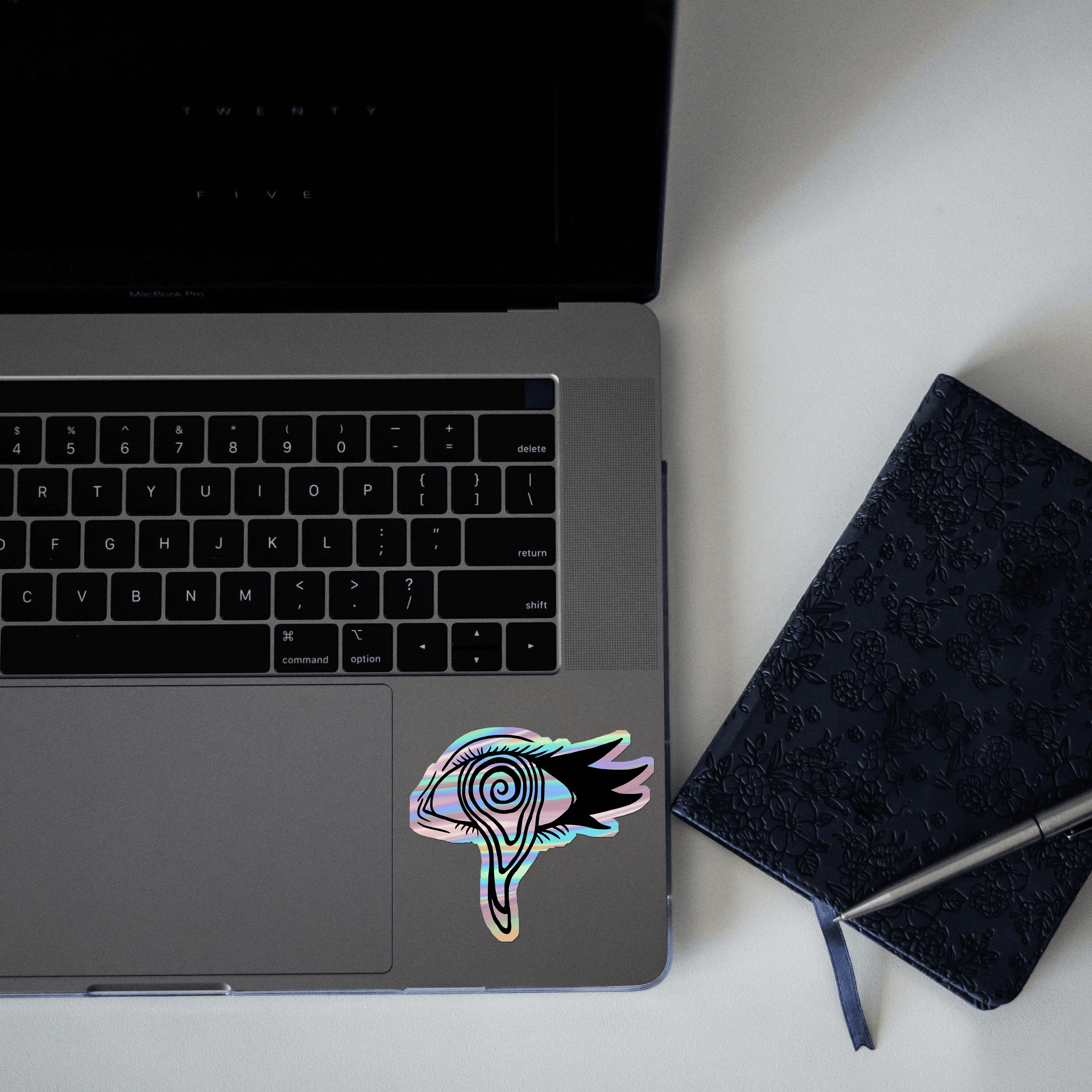 Melting Eye Cornia Holographi Sticker - sticckiz.com