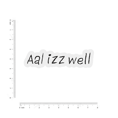 Aal izz well bumper Sticker - sticckiz.com