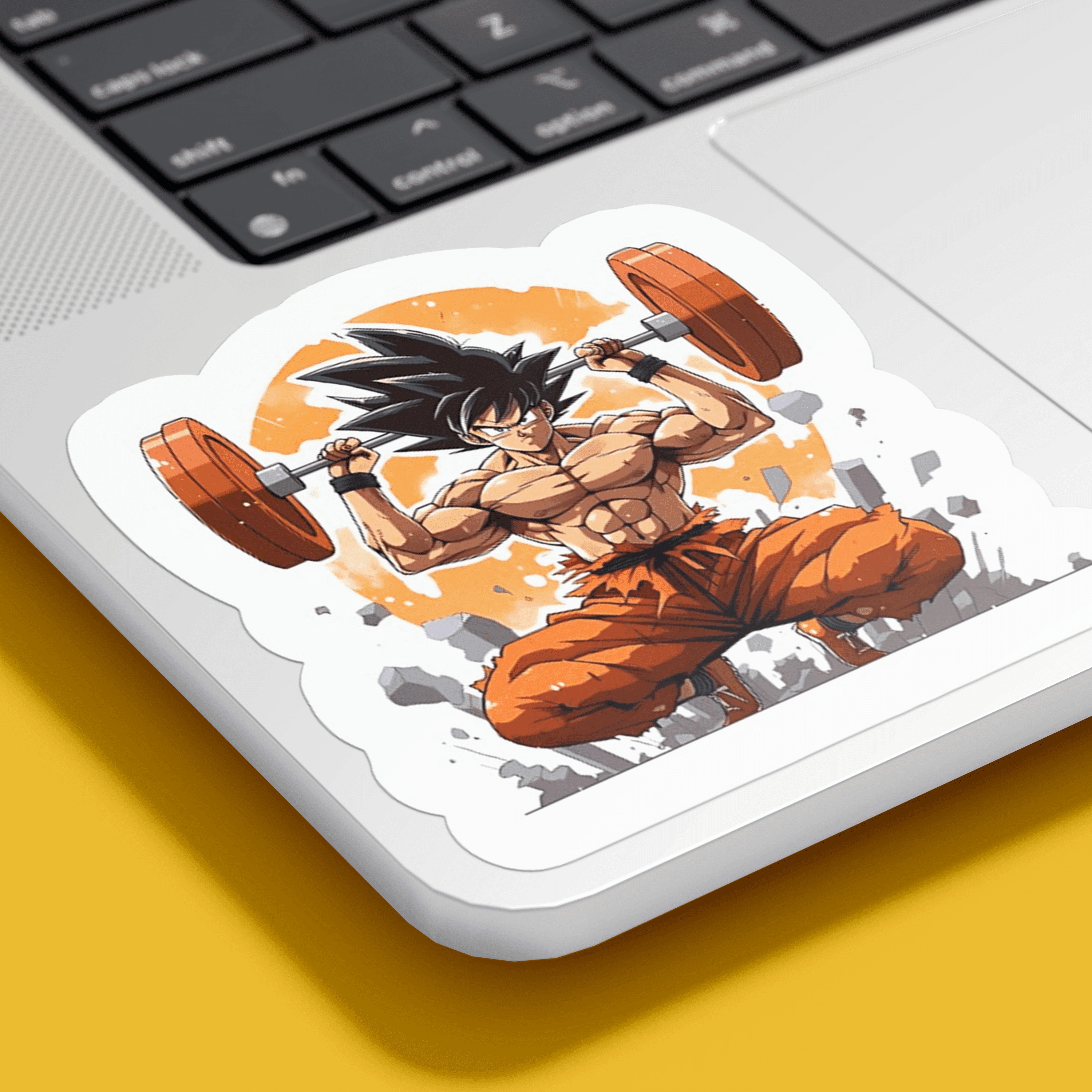 Goku Training Sticker - sticckiz.com