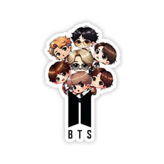 Korean singer animated bumper Sticker - sticckiz.com