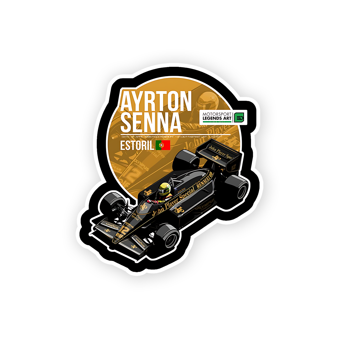 Ayrton Senna Sticker – sticckiz.com