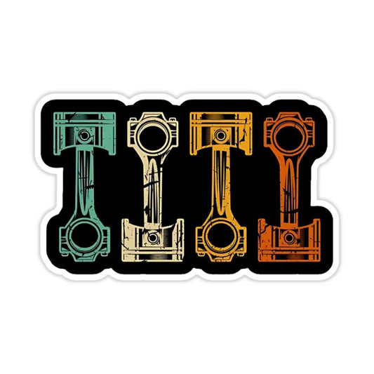 Four Pistons Sticker - sticckiz.com