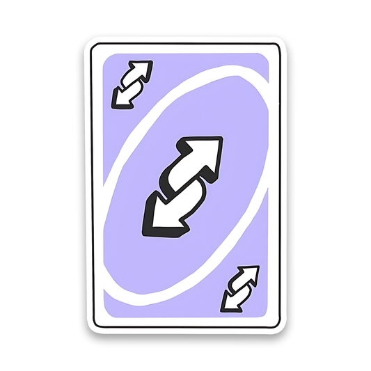 UNO reverse card Sticker