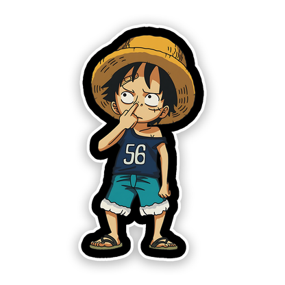 Baby Monkey D. Luffy from One Piece Sticker
