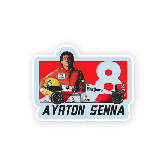 Ayrton Senna V2 Sticker
