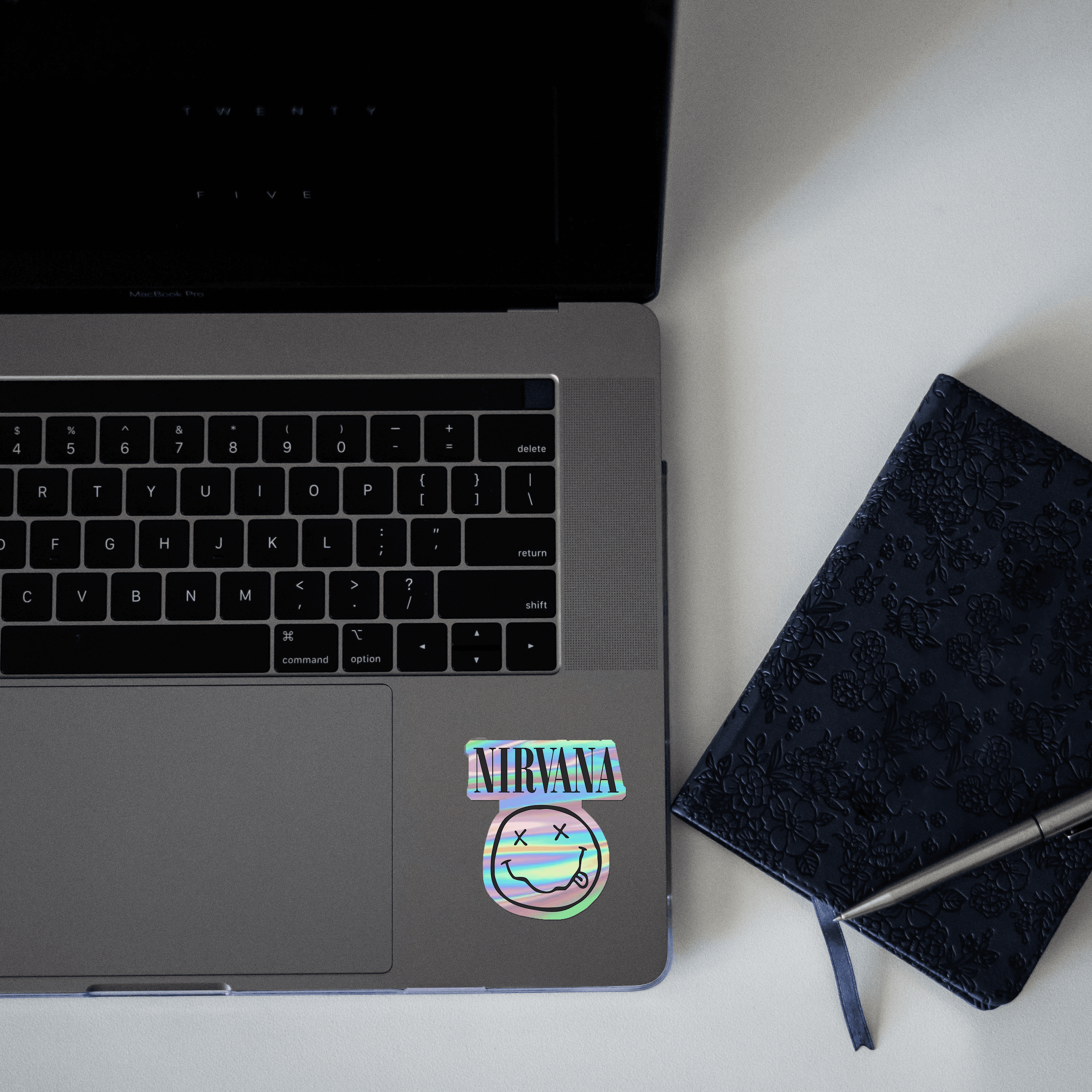 Nirvana Holographic Sticker - sticckiz.com