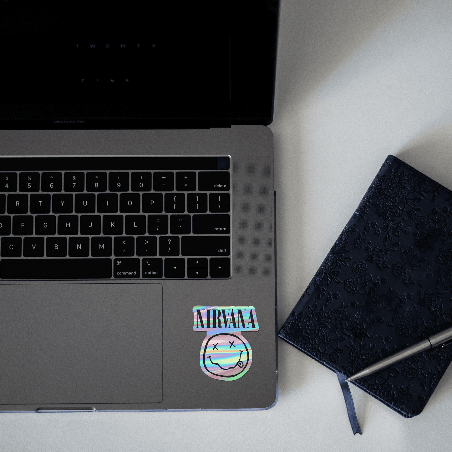 Nirvana Holographic Sticker - sticckiz.com