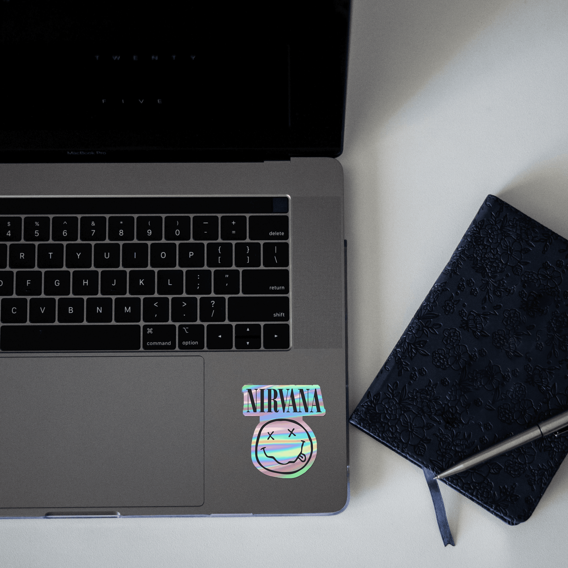 Nirvana Holographic Sticker - sticckiz.com