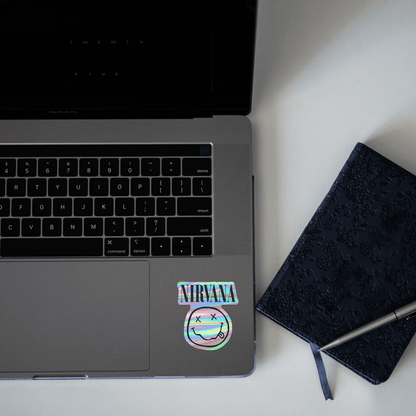 Nirvana Holographic Sticker - sticckiz.com