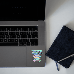 Nirvana Holographic Sticker - sticckiz.com