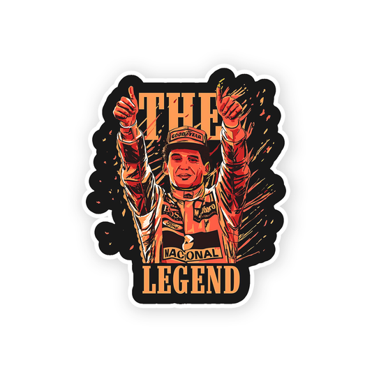 Ayrton Senna the legend Sticker