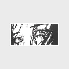 eyes illustration Sticker - sticckiz.com