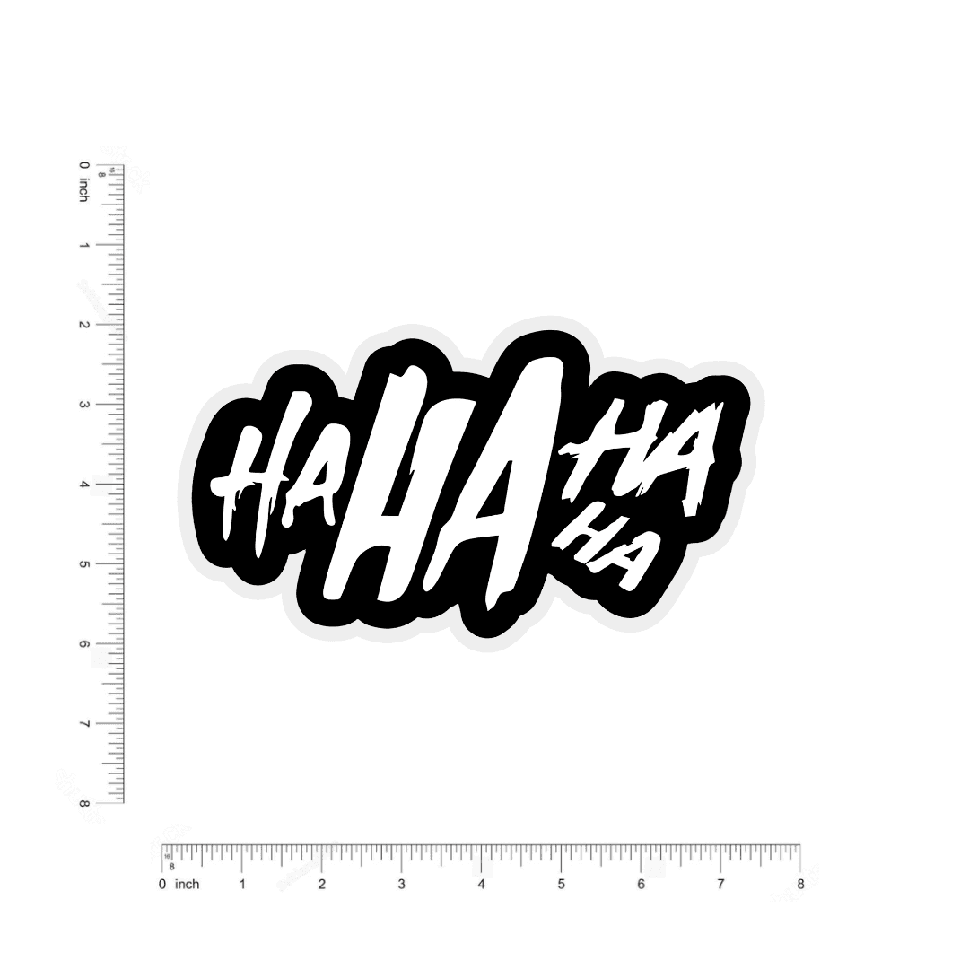 ha ha ha Bumper Sticker - sticckiz.com