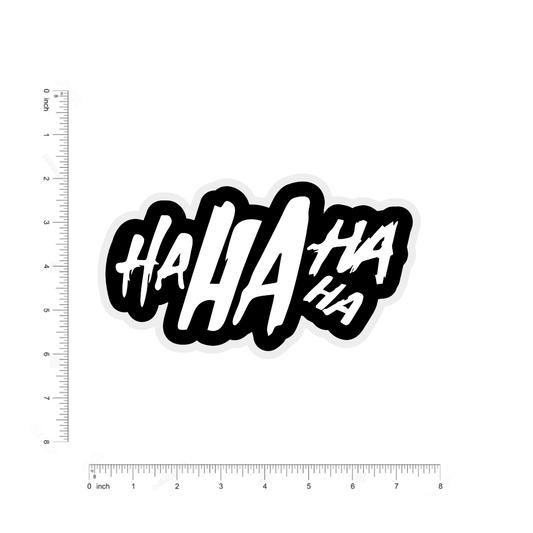 ha ha ha Bumper Sticker - sticckiz.com