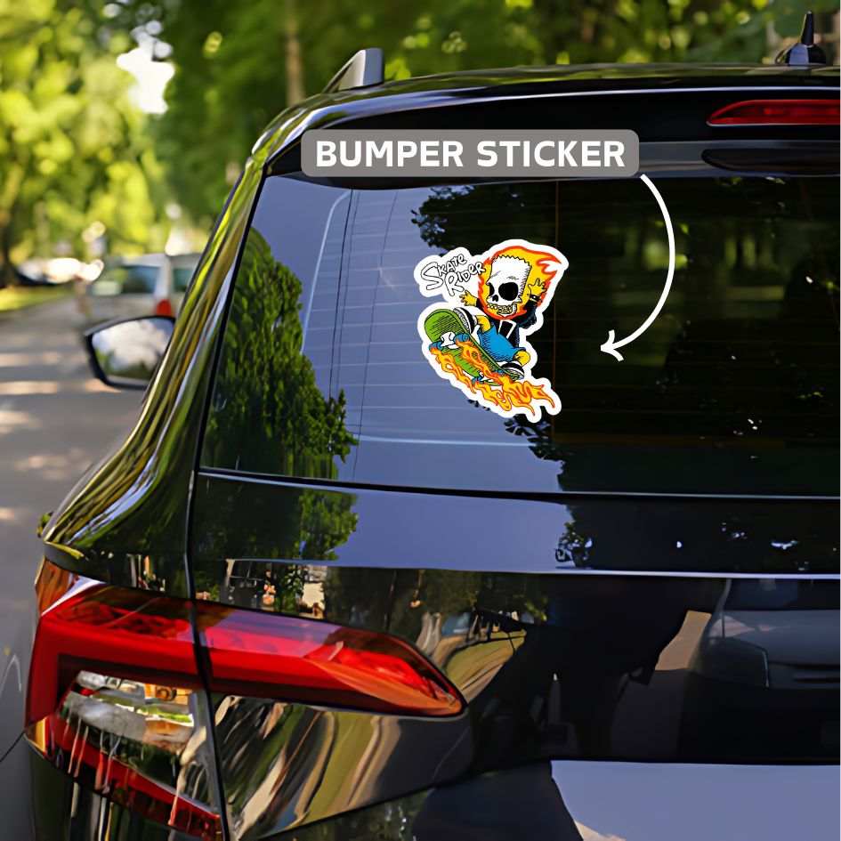 skate rider bumper sticker - sticckiz.com