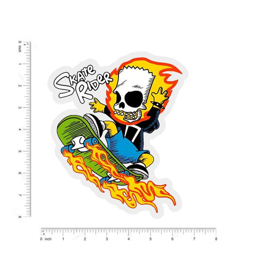 skate rider bumper sticker - sticckiz.com