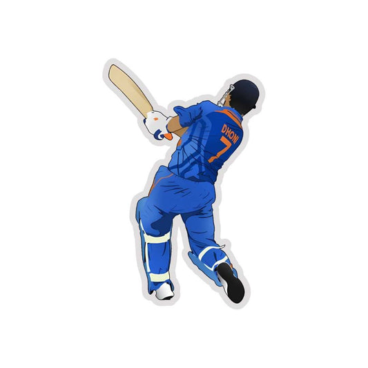 Dhoni 7 number Sticker - sticckiz.com