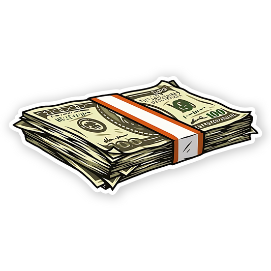 Dollars Cash Sticker