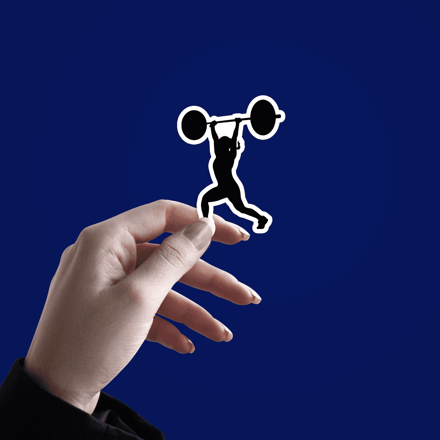 Girl in Gym Sticker - sticckiz.com