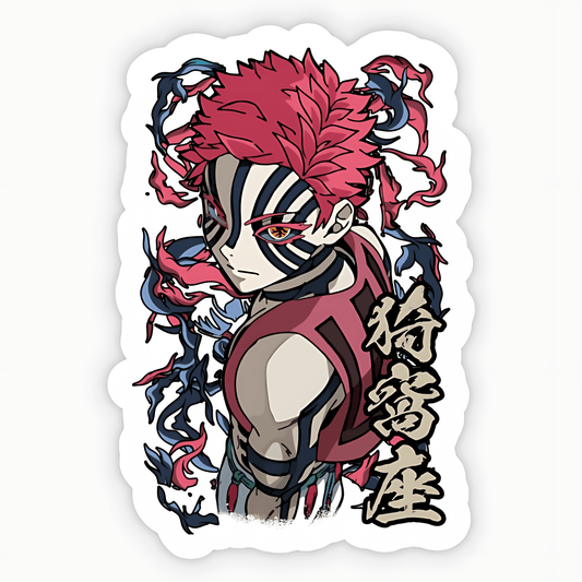 Akaza From Demon Slayer Sticker - sticckiz.com