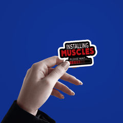 Installing Muscle Sticker - sticckiz.com