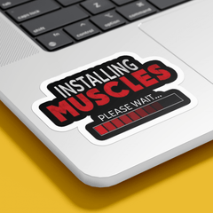 Installing Muscle Sticker - sticckiz.com