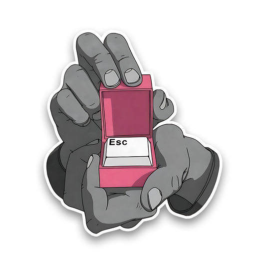 Esc as Gift Sticker