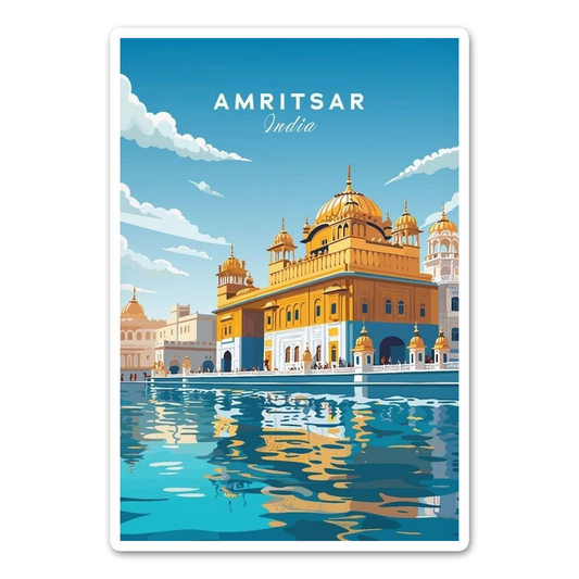 Amritsar card Sticker