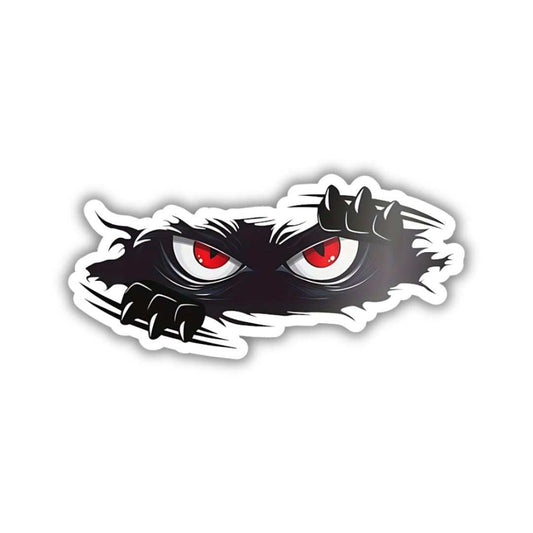 monster eyes bumper sticker - sticckiz.com