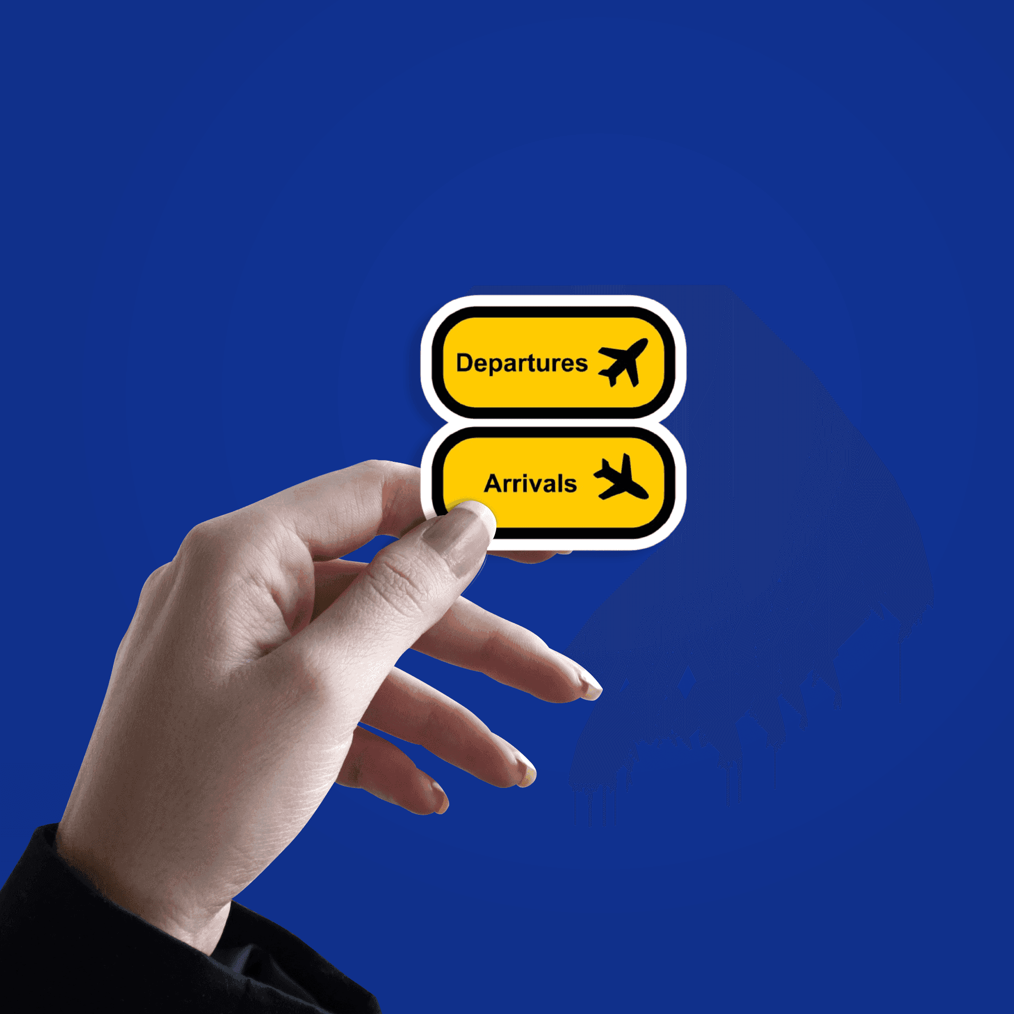 Departure & Arrivals Sticker - sticckiz.com