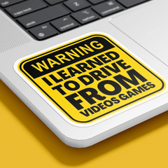 Warning I Learned TO Drive Sticker - sticckiz.com