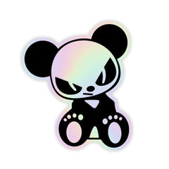 Angry Panda Holographic Sticker - sticckiz.com