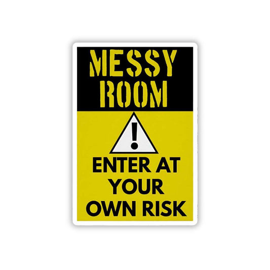 Messy room Bumper Sticker - sticckiz.com