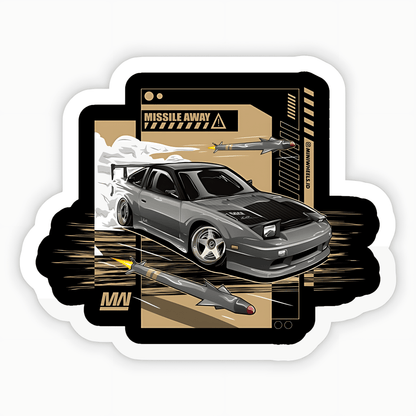 Jdm Missile Away 180sx Sticker - sticckiz.com