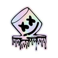 Melting Marshmallow Holographic Sticker