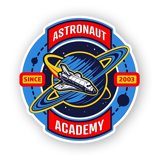 Astronaut Acedemy Sticker