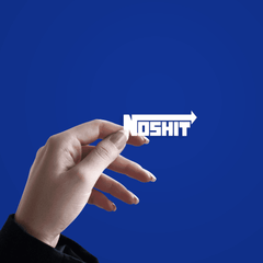 No Shit Sticker - sticckiz.com
