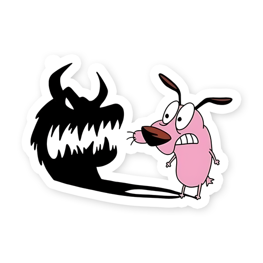 Courage , the main Character V2 Sticker