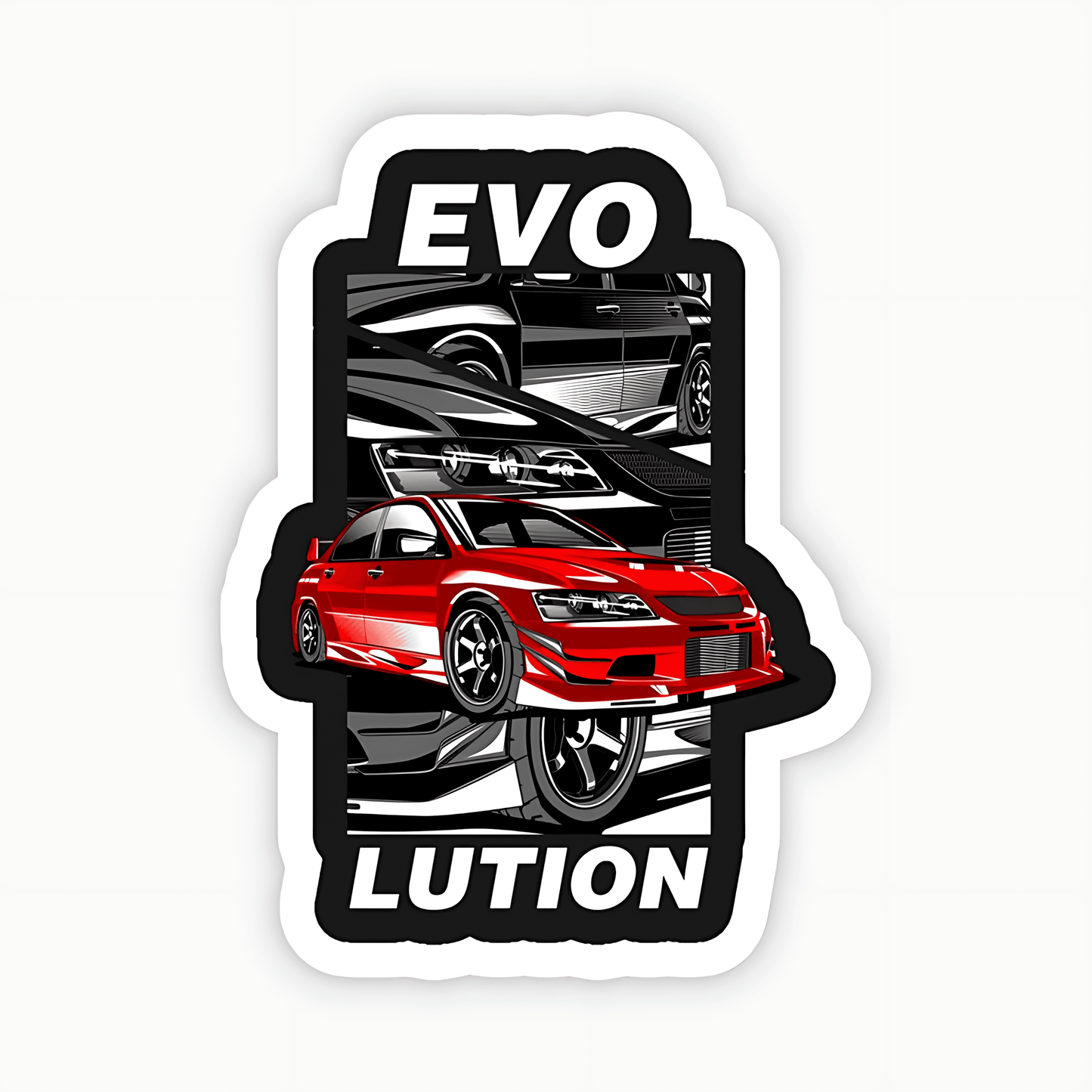 Car Automotive Evolution Sticker - sticckiz.com