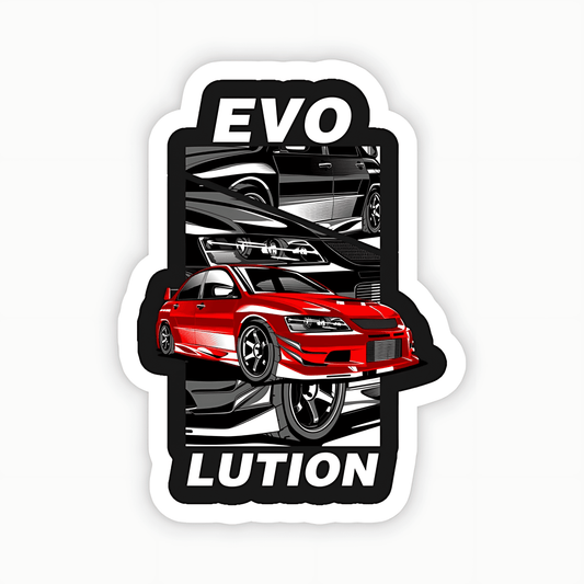 Car Automotive Evolution Sticker - sticckiz.com