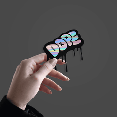 Melting Dope Holographic Sticker - sticckiz.com